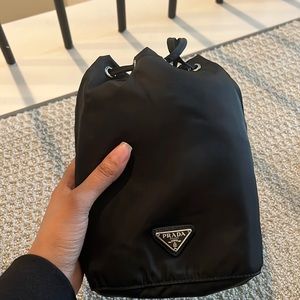 Prada Nylon Pouch (New-Black)